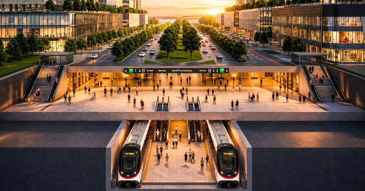 Metro số 2 Bến Thành - Thủ Thiêm định hình trục nối trung tâm TP.HCM với Long Thành