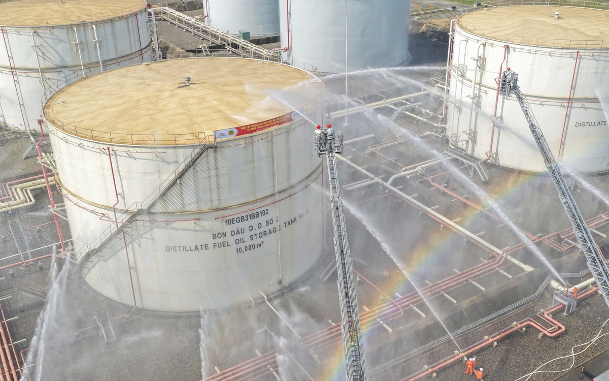 Diễn tập chữa cháy và cứu nạn, cứu hộ tại Công ty nhiệt điện Phú Mỹ