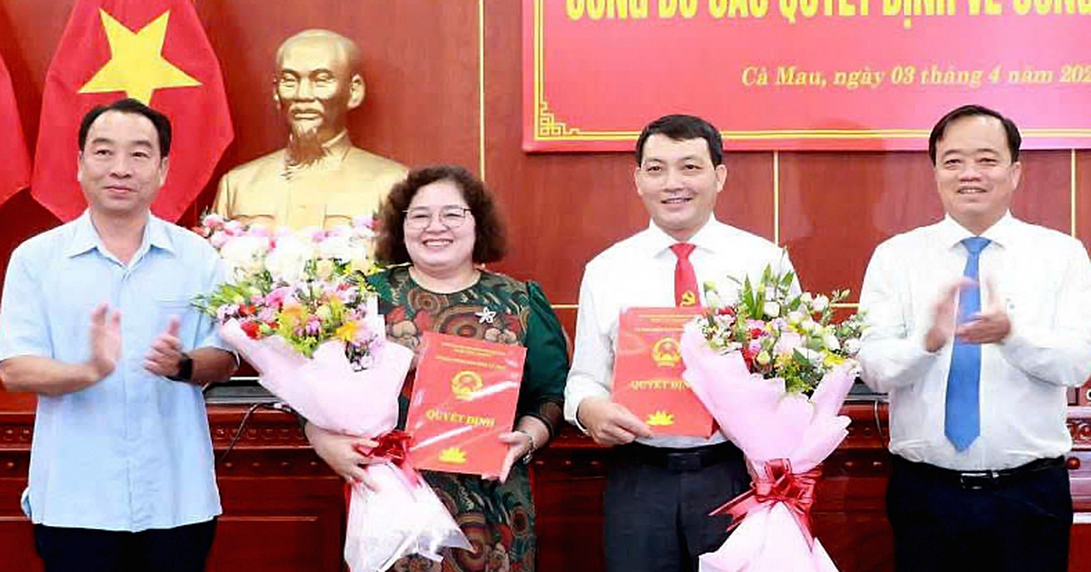Cà Mau điều động, bổ nhiệm nhiều cán bộ lãnh đạo