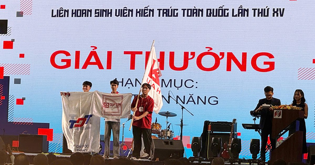 Sinh viên Duy Tân thắng giải tại Festival kiến trúc 2026