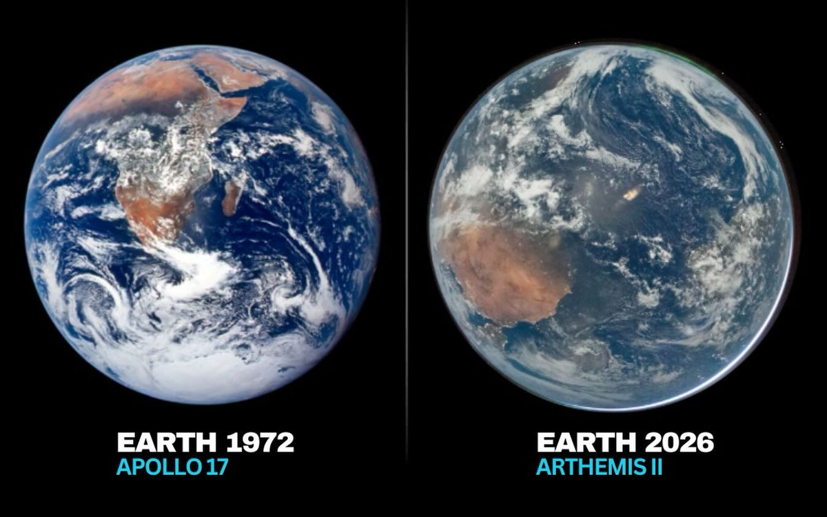 Tại sao ảnh Trái đất năm 2026 lại 'nhợt nhạt' hơn ảnh năm 1972?