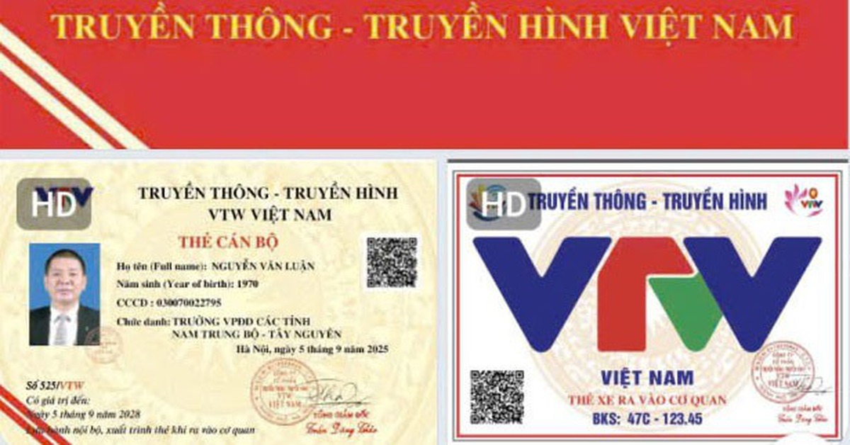 Cảnh báo thẻ nhái logo đài truyền hình