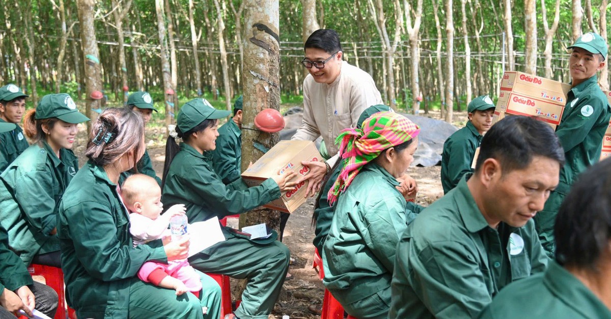 Chăm lo thiết thực đời sống người lao động ngành cao su