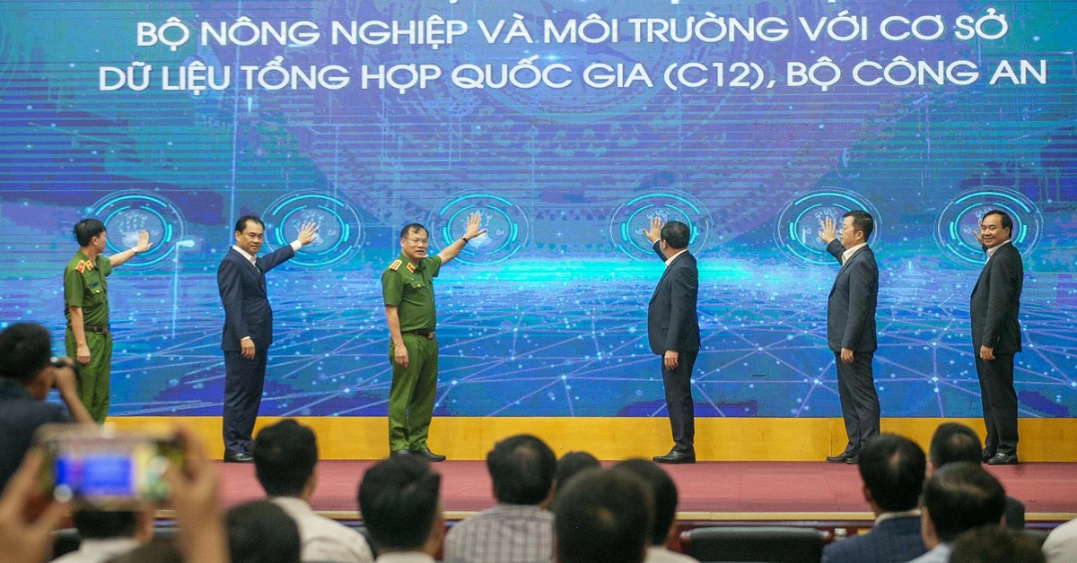 Đồng bộ 12 cơ sở dữ liệu ngành Nông nghiệp và Môi trường với Trung tâm dữ liệu quốc gia