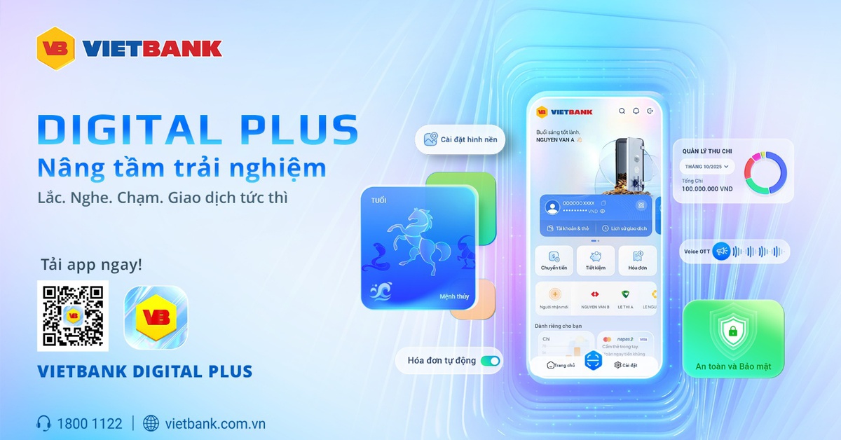 Vietbank Digital Plus - ngân hàng số cho người dùng hiện đại