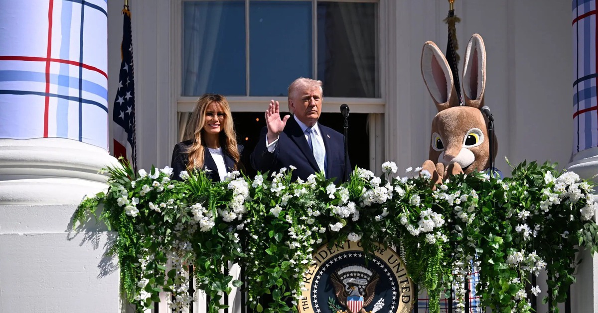 Ông Trump kể chuyện Iran và ông Biden trong Lễ lăn trứng Phục sinh