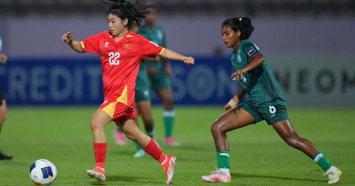 U20 nữ Việt Nam - U20 nữ Bangladesh (hiệp 2) 1-0: Việt Nam vẫn nỗ lực tìm thêm bàn thắng