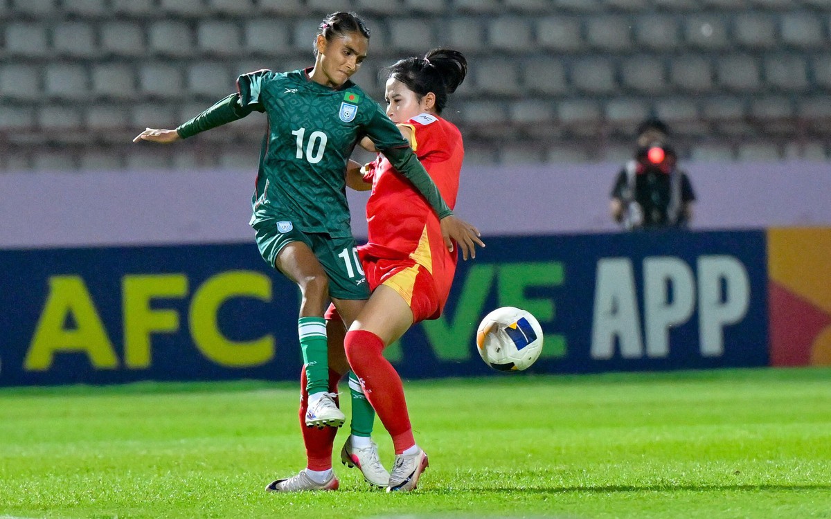 U20 nữ Việt Nam - U20 nữ Bangladesh (hết hiệp 1) 0-0: Việt Nam có nhiều cơ hội hơn