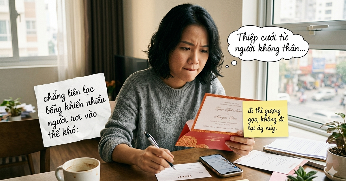 Bạn cũ 'mất tích' bỗng mời cưới: Đi thì gượng, không đi lại áy náy