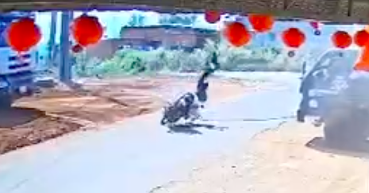 Chú rể gặp nạn vì vướng dây kéo xe tải giữa đường