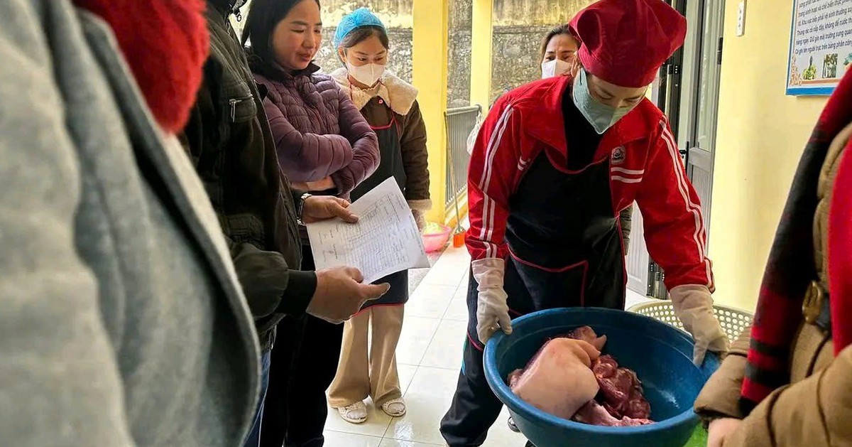 Vụ thịt lợn trong bữa ăn bán trú nhiễm tả châu Phi: Đình chỉ hiệu trưởng trường mầm non