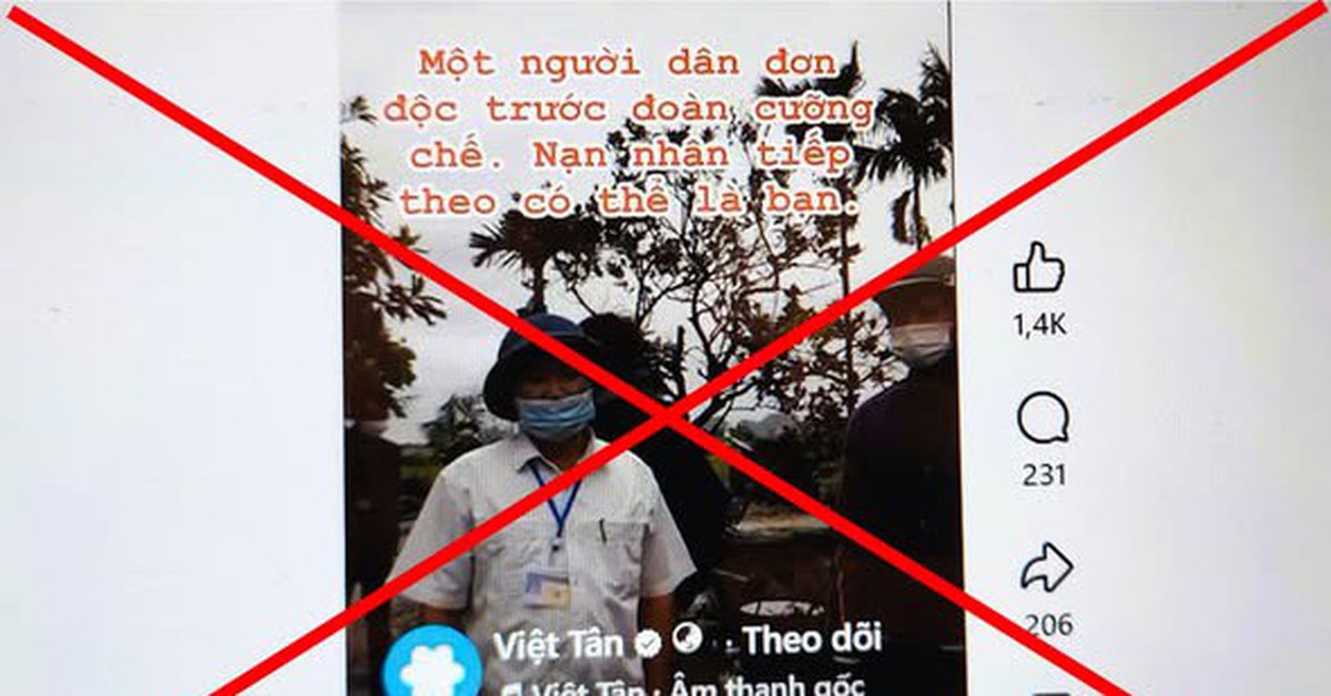 Thông tin ‘người dân Thanh Hóa bị cướp đất' là sai sự thật