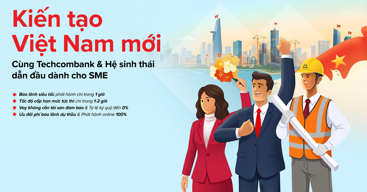 Techcombank đồng hành cùng doanh nghiệp SME kiến tạo 'Việt Nam mới'