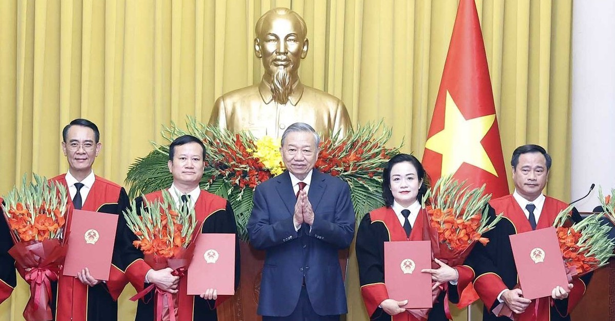 Tổng Bí thư, Chủ tịch nước Tô Lâm trao bổ nhiệm Thẩm phán, Phó chánh án Tòa án nhân dân tối cao