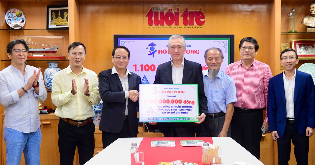 1,1 tỉ đồng học bổng Hồ Đắc Cung cho học sinh, sinh viên khối khoa học - kỹ thuật