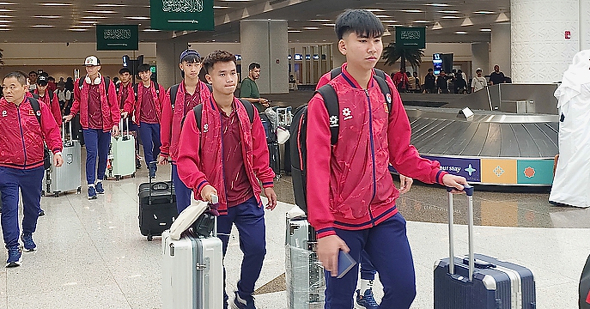 U17 Việt Nam đến Saudi Arabia sớm hơn lịch của ban tổ chức