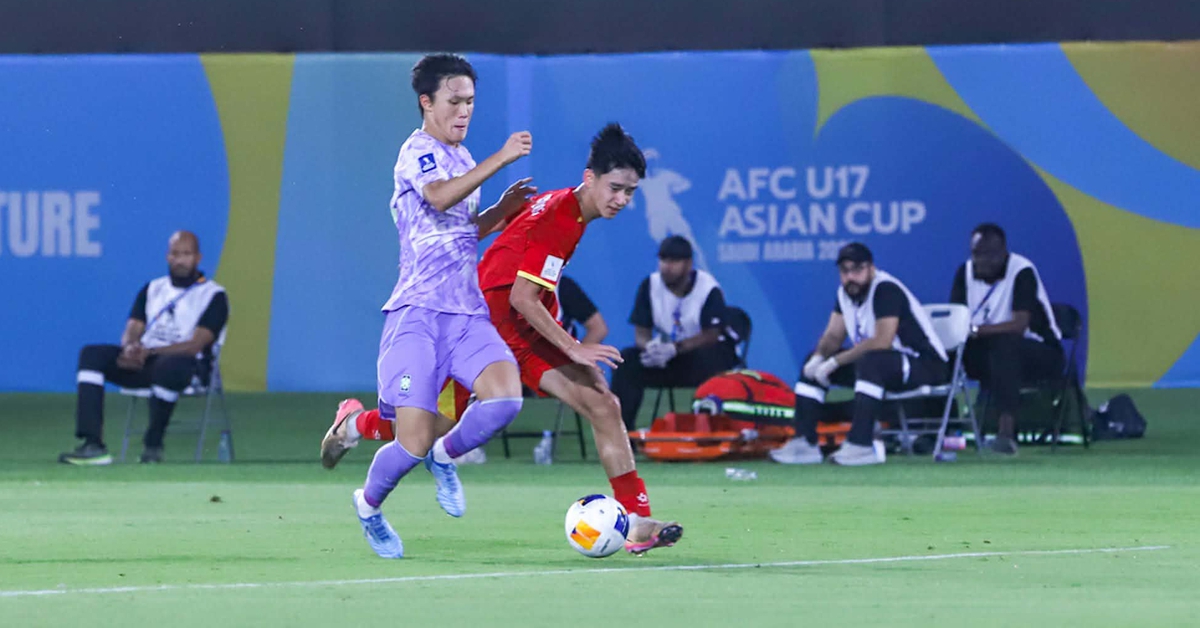 U17 Việt Nam- U17 Hàn Quốc (hiệp 2) 1-1: Hàn Quốc gỡ hòa từ chấm đá phạt