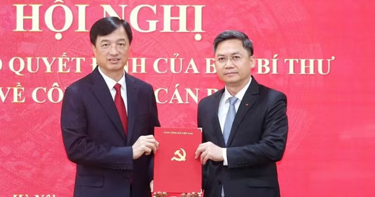 Trưởng Ban Tổ chức Thành ủy Hà Nội Hà Minh Hải giữ chức Phó trưởng Ban Tổ chức Trung ương