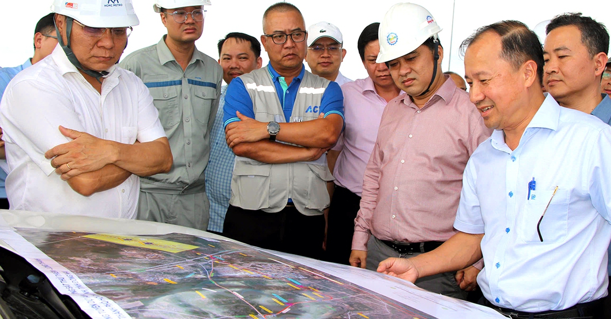 Lãnh đạo Đồng Nai - TP.HCM khảo sát vị trí làm metro kết nối vào sân bay Long Thành