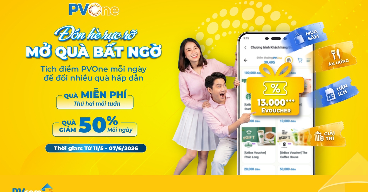 Đón hè với hơn 13.000 quà tặng trên hệ sinh thái PVOne