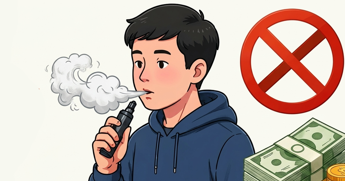 Từ 15-5, hút thuốc lá điện tử bị phạt tới 5 triệu đồng, người chứa chấp bị phạt tới 10 triệu đồng