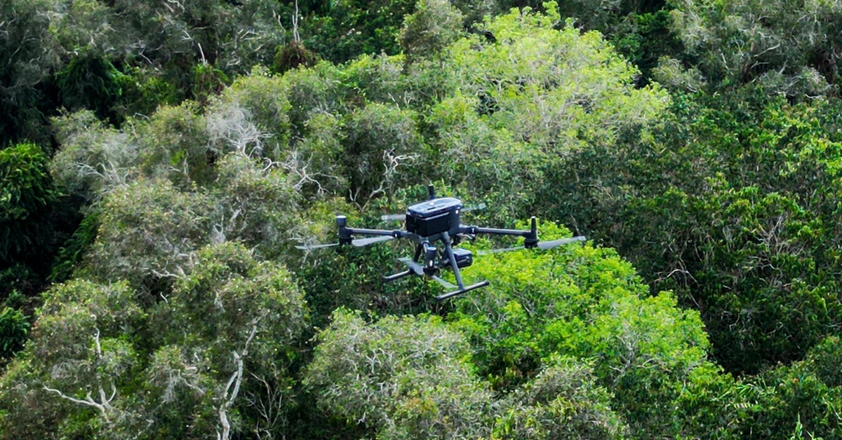 Cà Mau dùng flycam tầm nhiệt và ‘mắt thần’ canh lửa phòng chống cháy rừng
