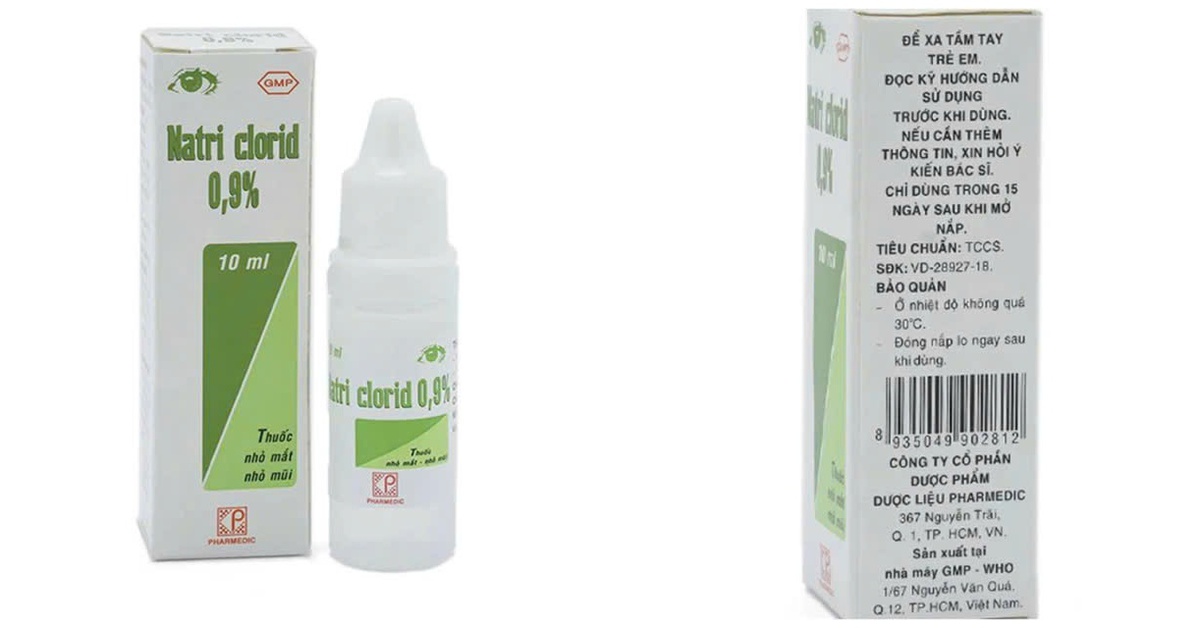 Dùng lô thuốc nhỏ mắt Natri clorid 0,9% bị thu hồi có sao không?
