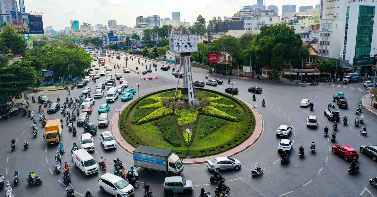 Vòng xoay Điện Biên Phủ ở TP.HCM trước khi điều chỉnh giao thông từ 23-5