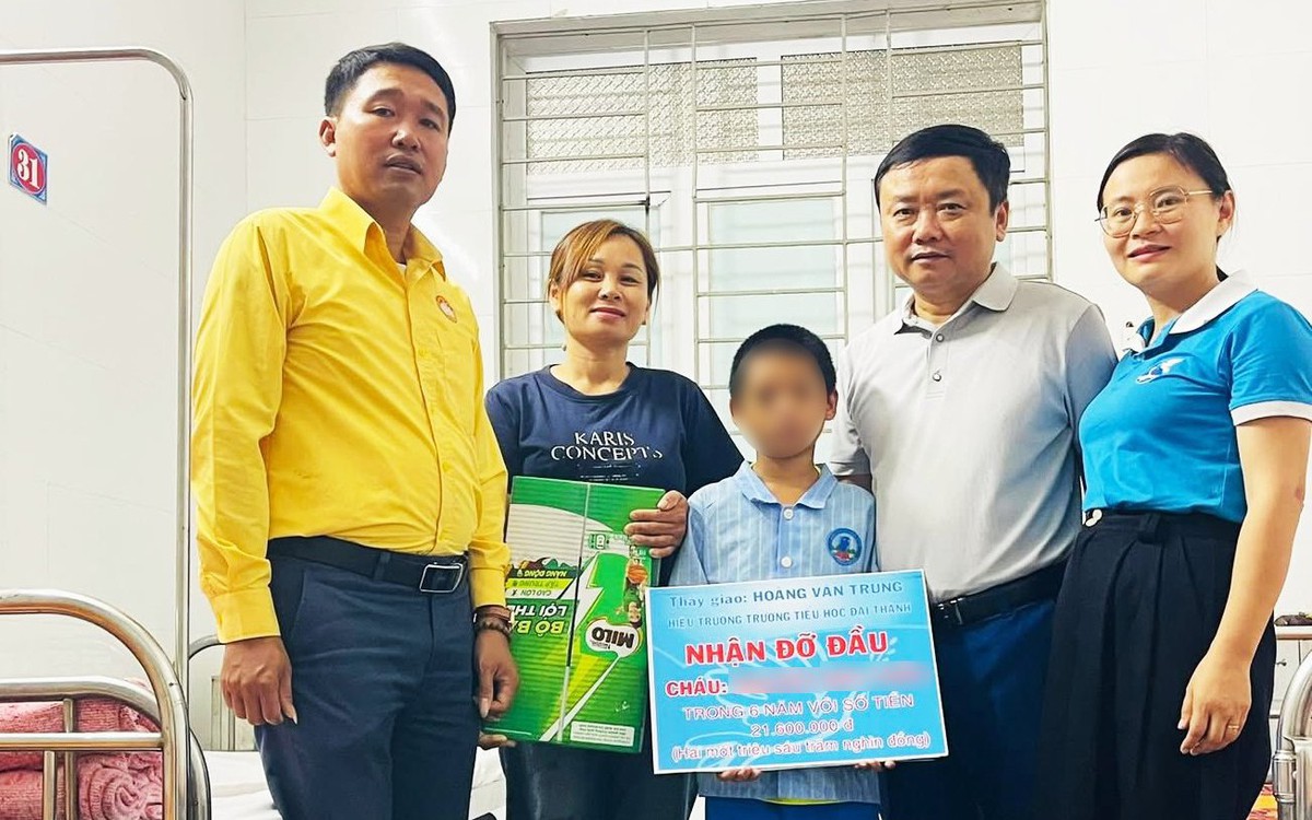 Thầy hiệu trưởng nhận đỡ đầu bé trai nghi bị cha và mẹ kế bạo hành