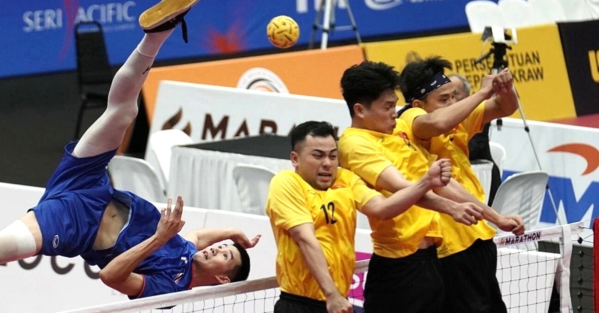 Tuyển cầu mây Việt Nam thắng Thái Lan ở World Cup
