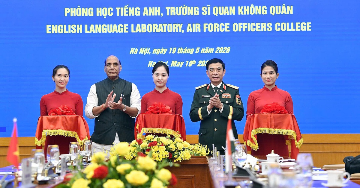 Ấn Độ viện trợ 1 triệu USD xây phòng học ngoại ngữ của Trường Sĩ quan Không quân