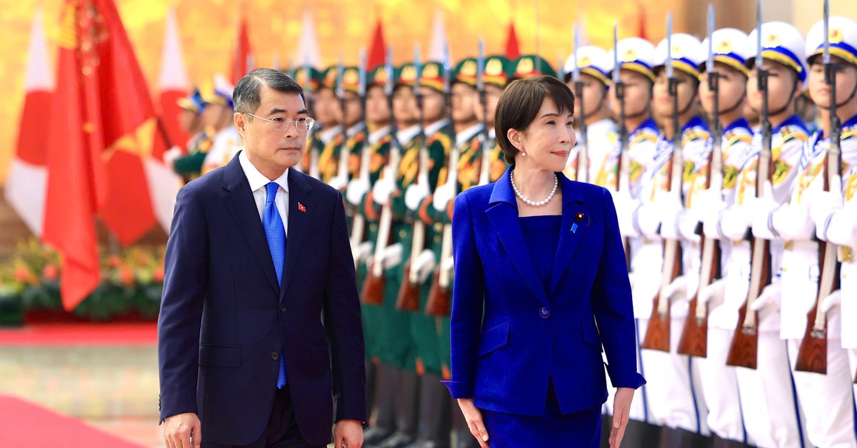 Lễ đón chính thức Thủ tướng Nhật Bản Takaichi Sanae tại Trụ sở Chính phủ