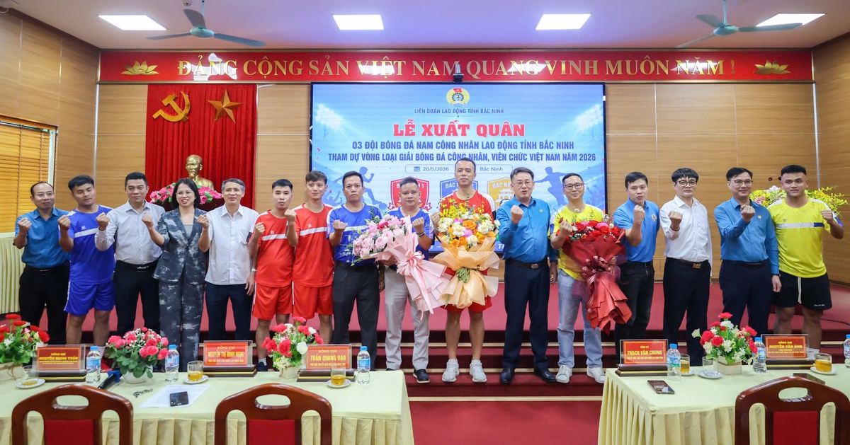 3 đội từ các doanh nghiệp FDI hàng đầu Bắc Ninh dự Giải bóng đá công nhân, viên chức 2026