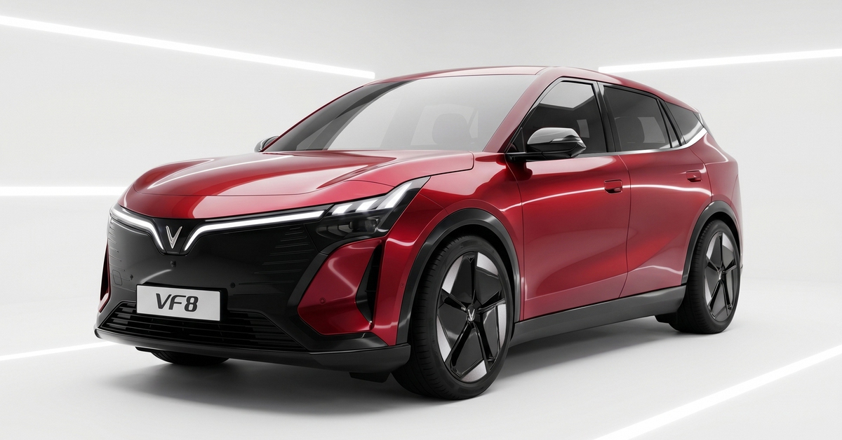 VinFast VF 8 thế hệ mới ra mắt: Giá 999 triệu, chạy 500km/sạc, đi đường xấu êm hơn