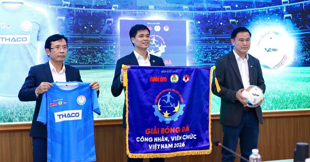 48 đội tham dự Giải bóng đá công nhân, viên chức Việt Nam 2026