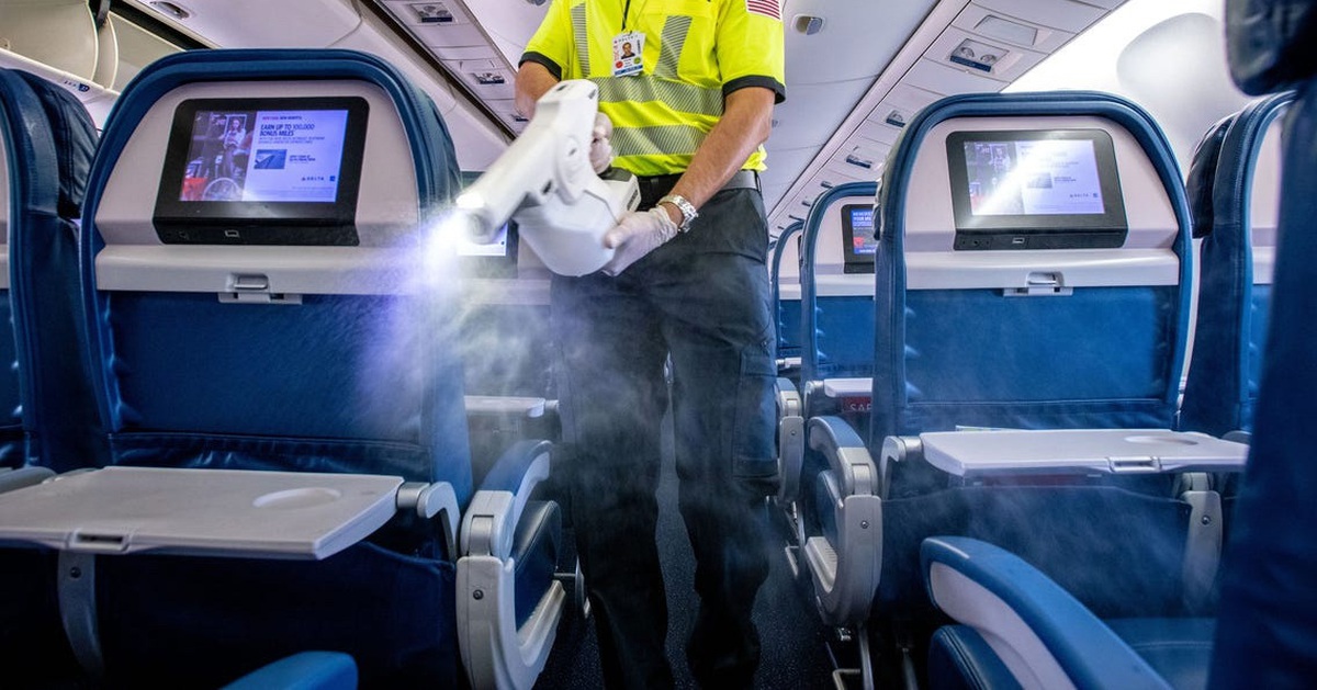 Cảnh báo những vị trí tiềm ẩn nhiều vi khuẩn trên máy bay
