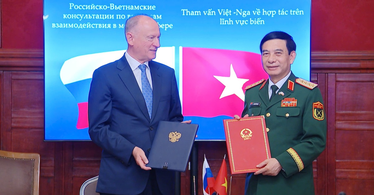 Đại tướng Phan Văn Giang: Việt Nam luôn đánh giá cao vị thế cường quốc biển của Nga