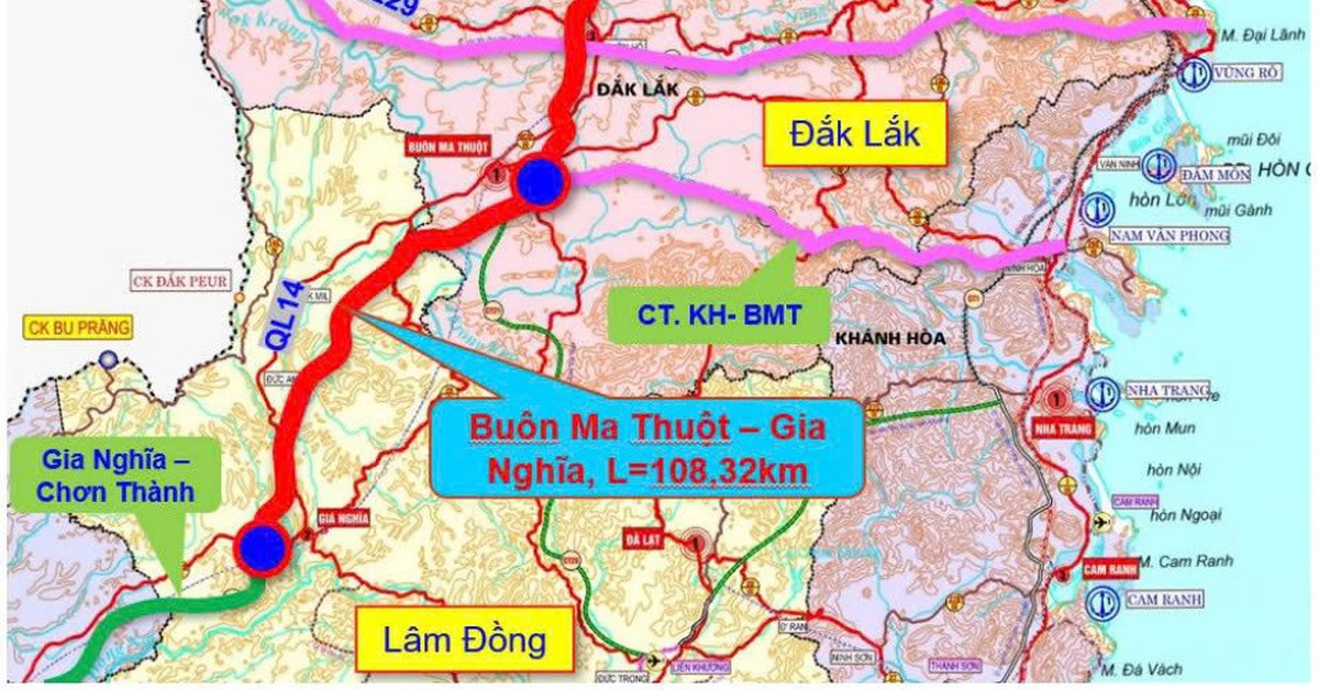 Làm cao tốc Pleiku - Buôn Ma Thuột - Gia Nghĩa kết nối Tây Nguyên với TP.HCM