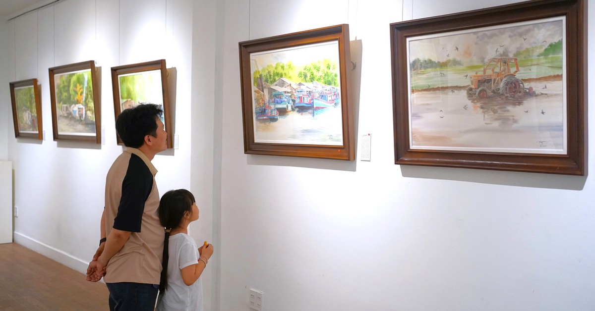 Vẽ những điều giản dị nuôi lớn một đời người trong tranh Vũ Thành Tâm