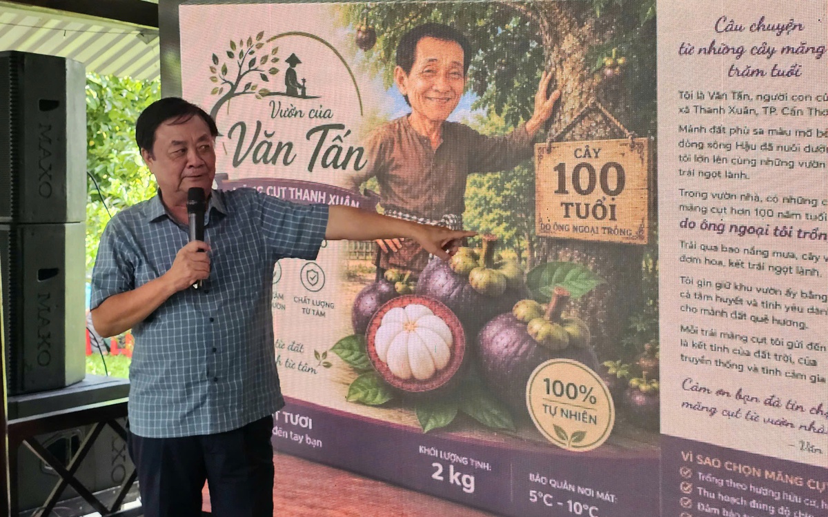 Ông Lê Minh Hoan chia sẻ việc bán măng cụt, 'bán' luôn người trồng măng cụt