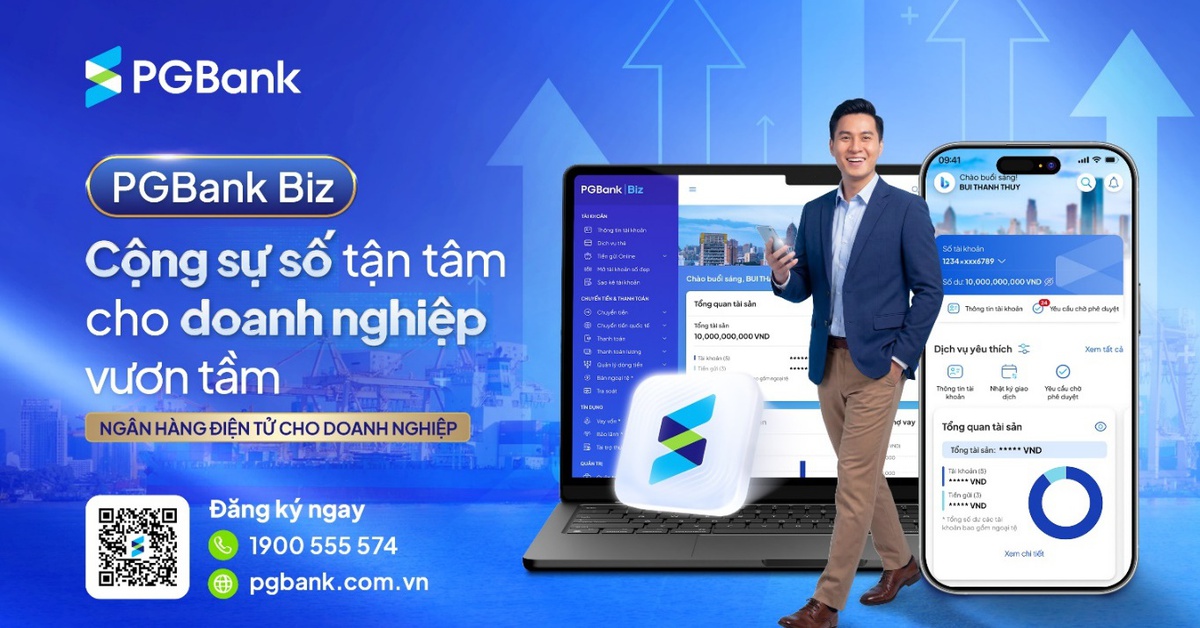 Ra mắt ngân hàng số hợp kênh PGBank Biz dành cho doanh nghiệp