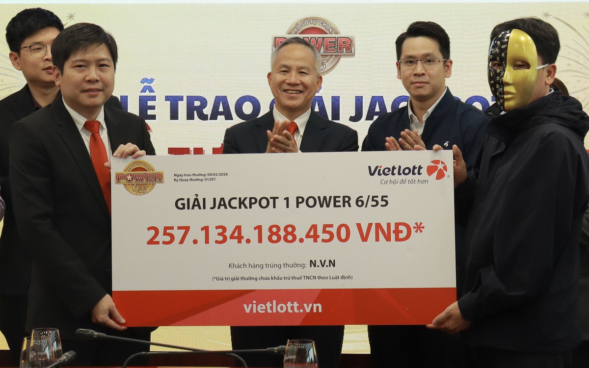 Tối nay, Vietlott xác định một khách hàng trúng giải độc đắc hơn 83 tỉ đồng