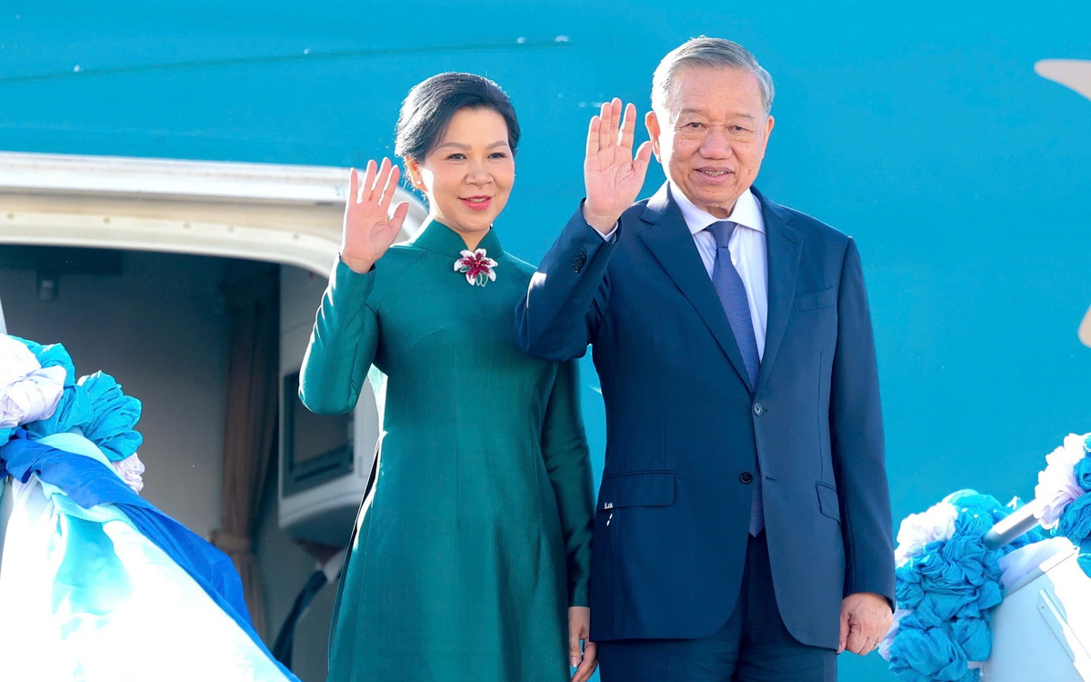 Thái Lan bắn 21 loạt đại bác chào mừng Tổng Bí thư, Chủ tịch nước Tô Lâm và Phu nhân tại sân bay