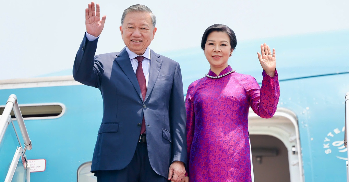 Tổng Bí thư, Chủ tịch nước Tô Lâm và Phu nhân lên đường thăm Thái Lan