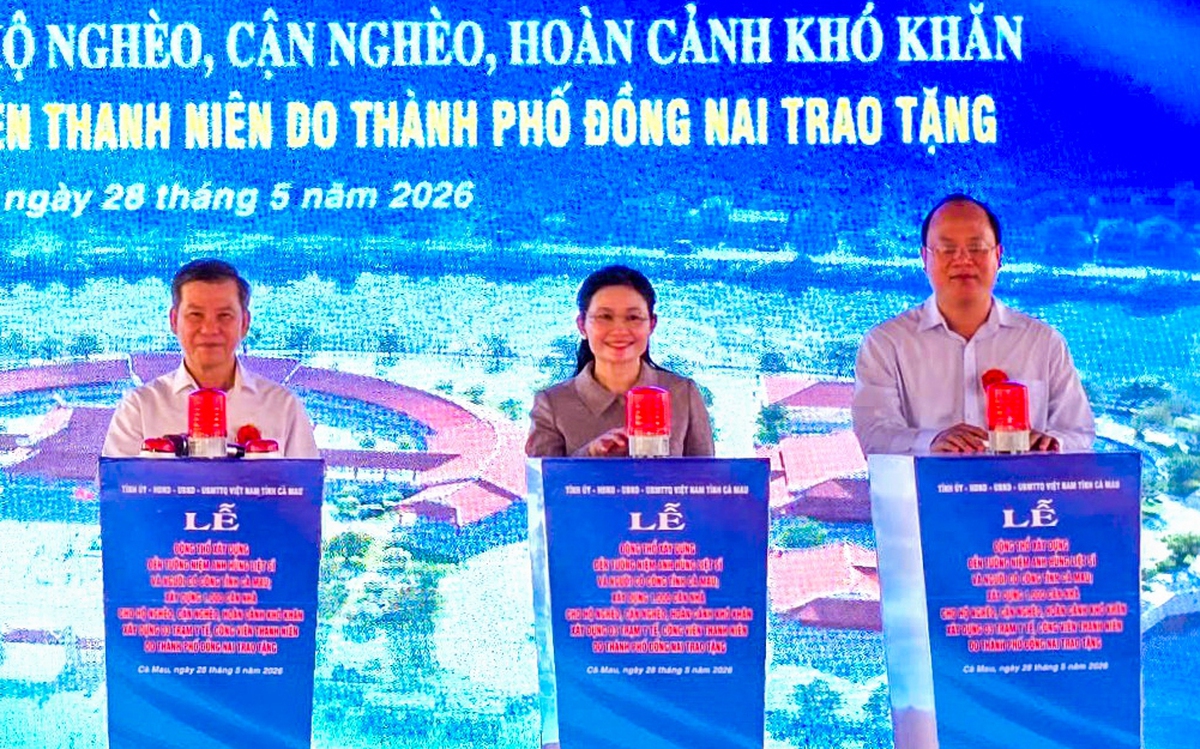 Cà Mau khởi công xây 1.000 căn nhà cho hộ khó khăn, xây đền tưởng niệm liệt sĩ