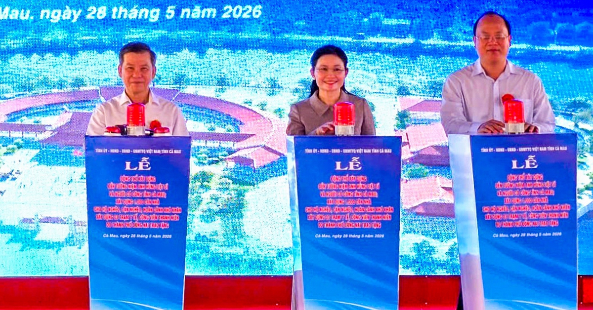 Cà Mau khởi công xây 1.000 căn nhà cho hộ khó khăn, xây đền tưởng niệm liệt sĩ