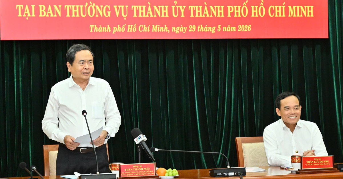 Chủ tịch Quốc hội Trần Thanh Mẫn: Trung ương tiếp tục tin tưởng giao việc lớn, việc khó cho TP.HCM