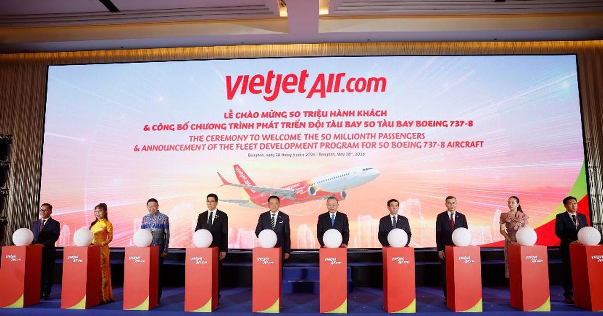 Vietjet chào mừng 50 triệu lượt khách Việt Nam - Thái Lan