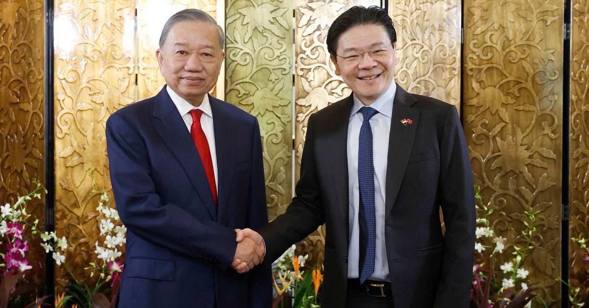 Tổng Bí thư, Chủ tịch nước Tô Lâm hội đàm với Thủ tướng Singapore Lawrence Wong