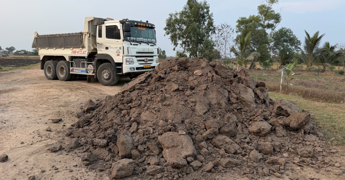 Bắt quả tang nhóm khai thác trái phép 3.000m³ đất mặt ruộng ở Tây Ninh